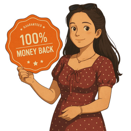 Badge or seal showing 12-month link replacement guarantee